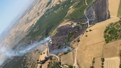 Balıkesir'de orman yangını