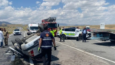 Van'da kontrolden çıkan otomobil takla attı: 1 ölü, 3 yaralı