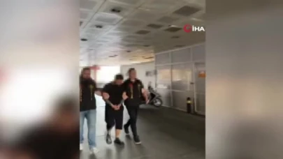 Merdivende çocuğunu tekmeleyen cani baba gözaltına alındı