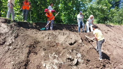 Ordu'da tarihi kiremit mezar kalıntıları bulundu