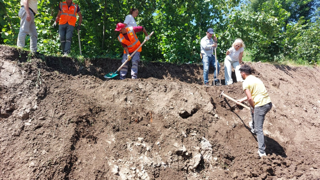 Ordu'da tarihi kiremit mezar kalıntıları bulundu