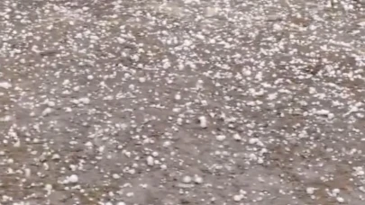 Edirne'de dolu yağışı etkili oldu
