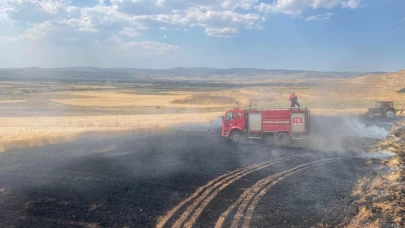 Sandıklı’da tarım arazilerinde yangın"