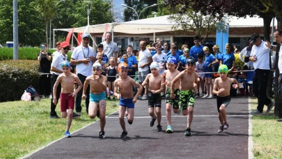 Triathle yarışlarına 180 sporcu katıldı!