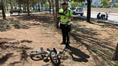 Karaman’da bisikletli çocuğa motosiklet çarptı