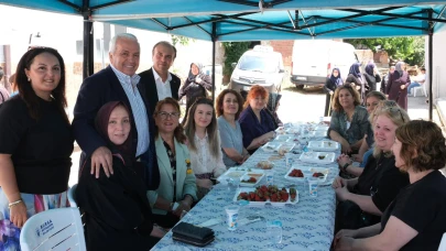 Başkan Özdemir İnegazi Mahalle Muhtarlığı'nın hayır yemeğine katıldı