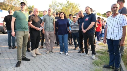 Başkan Çerçioğlu yangın bölgesinde