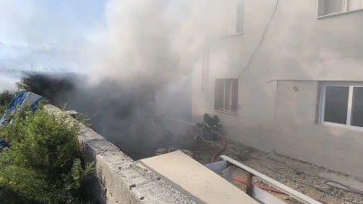 Hatay'da odunluk yangını!