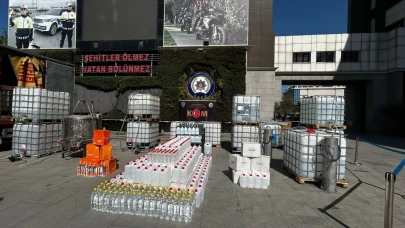 İstanbul'da sahte alkol operasyonu! 19 ton ele geçirildi