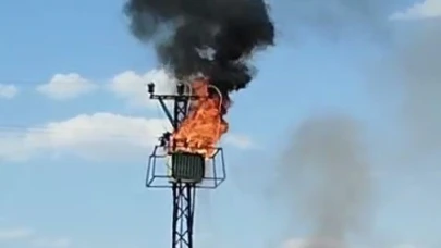 Şanlıurfa’da trafo yangını!