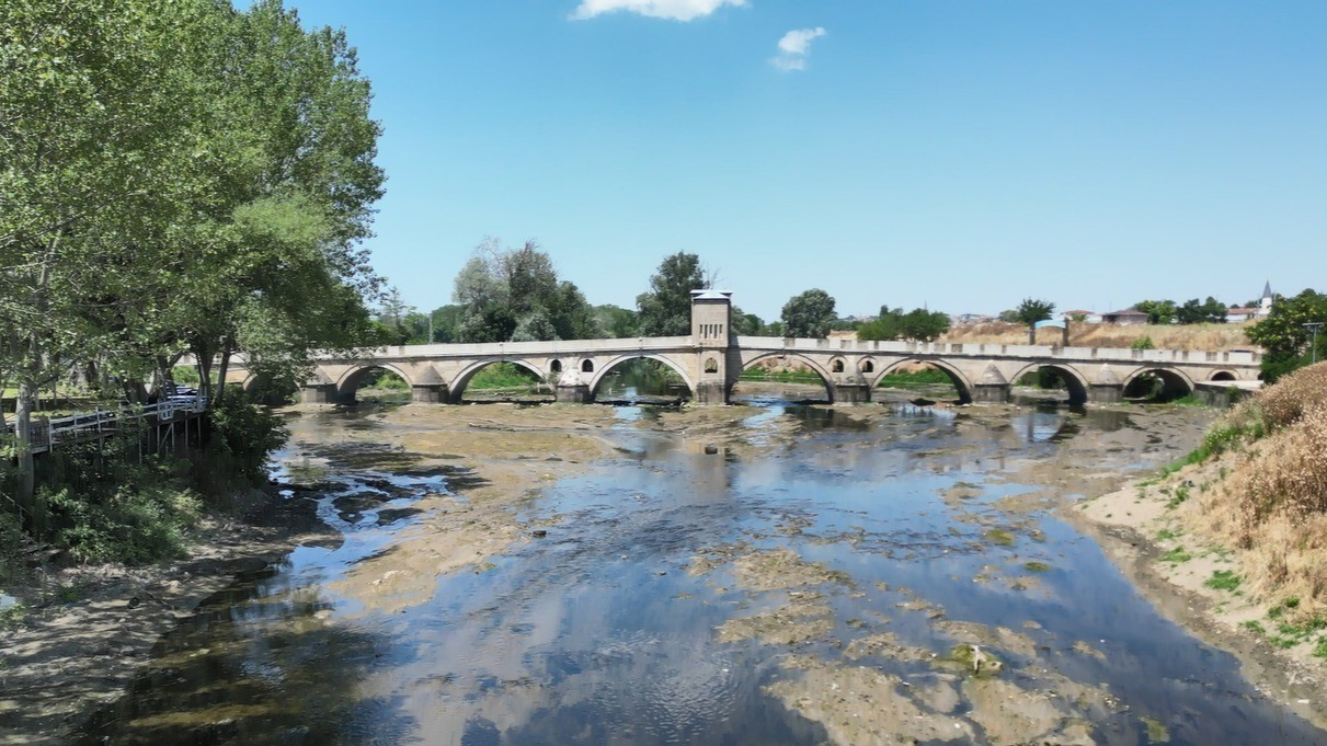 Tunca Nehri'nde kuraklık alarmı
