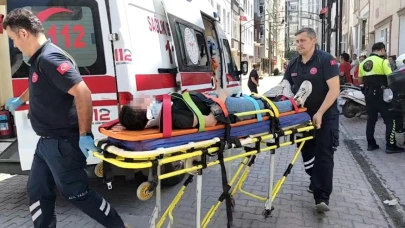 Bafra'da motosiklet kazası! 2 yaralı