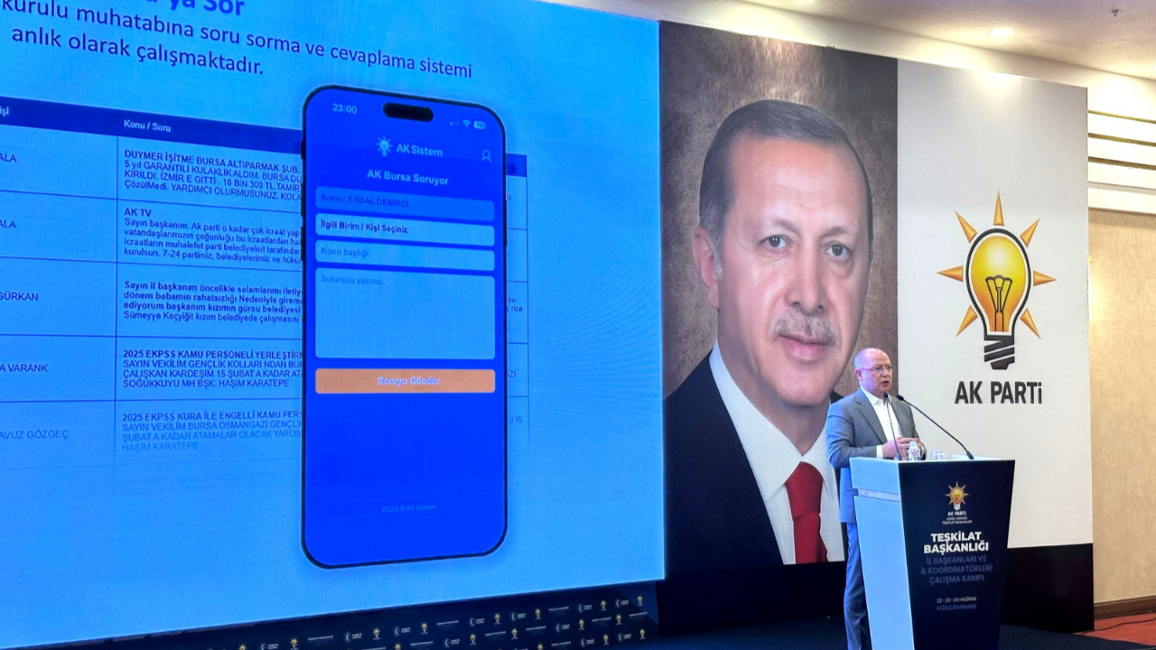 AK Parti Bursa'dan dijitalleşme hamlesi: AK SİSTEM tanıtıldı