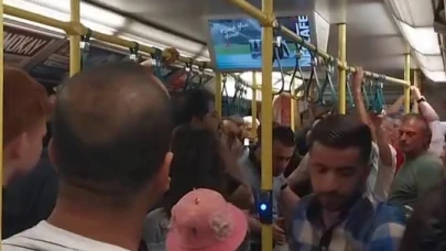 Bursa metrosunda yer verme tartışması!