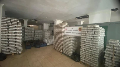 10 bin litre kaçak alkol ele geçirildi