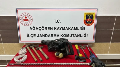 Kazı yapan definecilere suçüstü!
