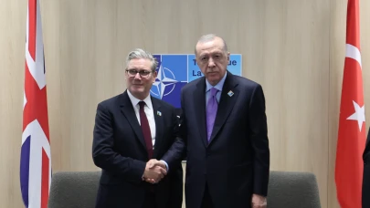 Cumhurbaşkanı Erdoğan, İngiltere Başbakanını kabul etti
