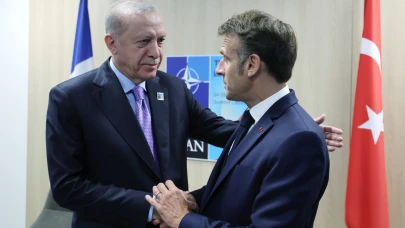 Cumhurbaşkanı Erdoğan, Fransa Cumhurbaşkanı ile görüştü