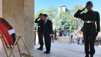 Kore'de Savaşan Türkler Anıtı'nda anma töreni