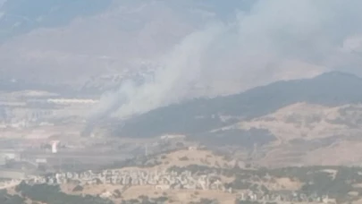 İzmir'de sanayide çıkan yangın ormana sıçradı