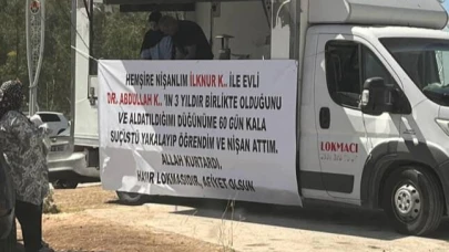 Aldatıldığını öğrenince lokma dağıtarak ifşaladı