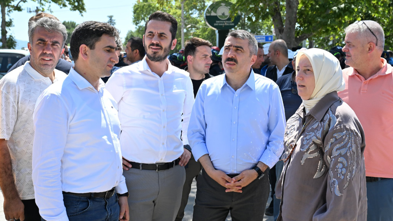 Oktay Yılmaz yangın yerinde
