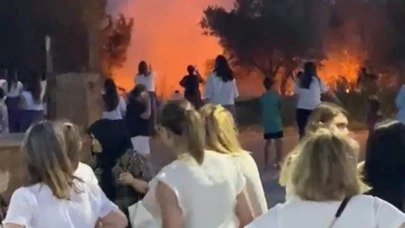 Bursa'da havai fişekler köyü yakıyordu!