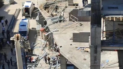 Elazığ'da inşaat iskelesi çöktü! 2 işçi yaralı