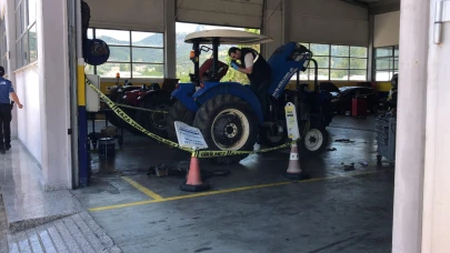 Isparta'da traktörün römork aparatına boynu sıkışan liseli stajyer hayatını kaybetti