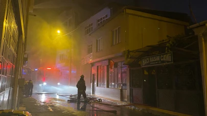 Bursa'da oto tamirhanesinde yangın
