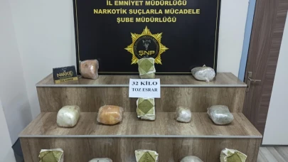 Siverek'te 32 kilo esrar ele geçirildi