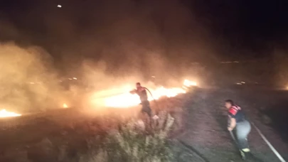 Burdur’da çıkan anız yangınında 30 dönüm alan yandı