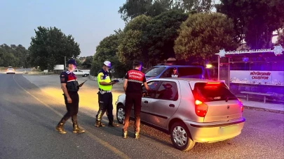 Germencik’te Jandarmadan şok yol ve asayiş uygulaması