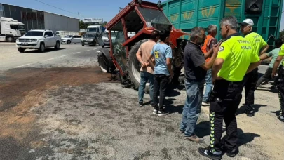 Elazığ’da otomobil ile traktör çarpıştı! 3 yaralı
