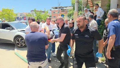 Sürücü dikkatsizliği kazaya neden oldu! 2 yaralı