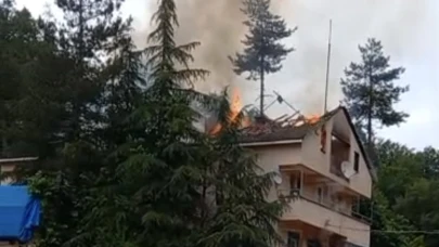Bartın'daki bir evde yangın çıktı