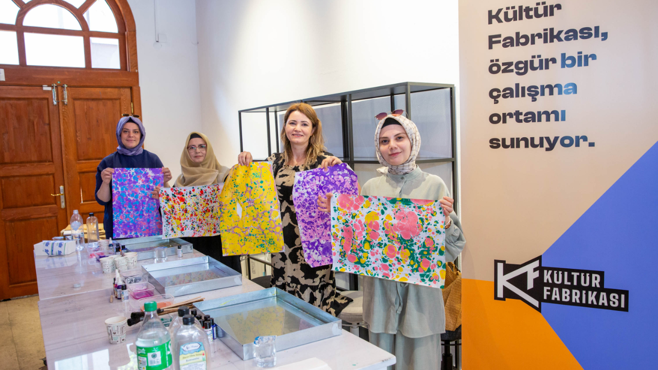 Bursa'da Kültür Fabrikası’nda sanat atölyeleri başladı