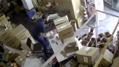 Bursa'da günün ikinci depremi kameralara böyle yansıdı