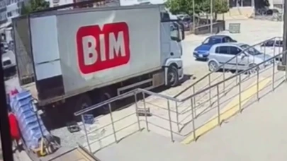 BİM'de korkunç kaza