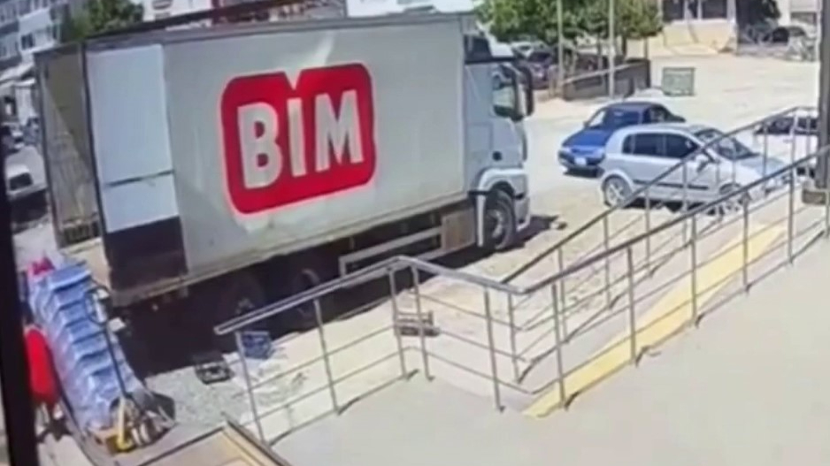 BİM'de korkunç kaza