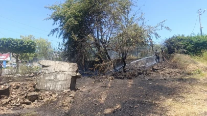 Manavgat'ta çalılık alan tutuştu!