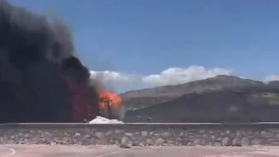 Adıyaman’da konteyner yangını!