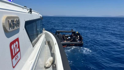 Aydın'da 34 düzensiz göçmen kurtarıldı