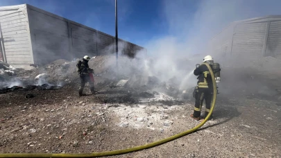 Kahramanmaraş'ta atık yangını
