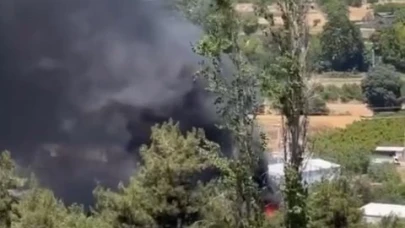 Bursa'nın Nilüfer ilçesinde korkutan yangın!