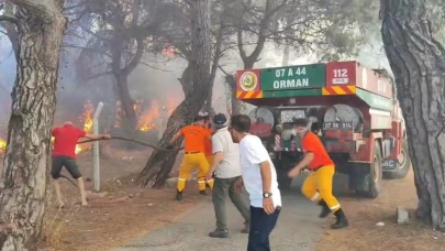 Antalya'daki orman yangını eve sıçradı