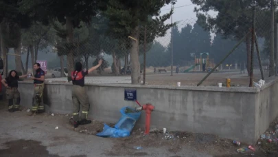 İzmir Buca'da orman yangını 15'inci saatinde!