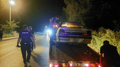 Çalıntı araçla polise yakalandı!