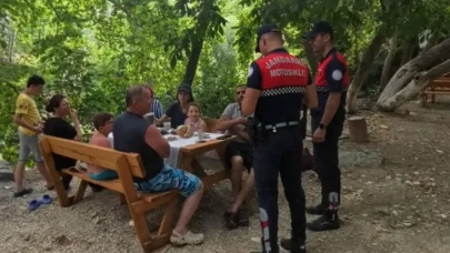 Kazdağları'nda yangın denetimi