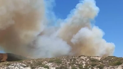 Çeşme’deki orman yangını kontrol altına alındı